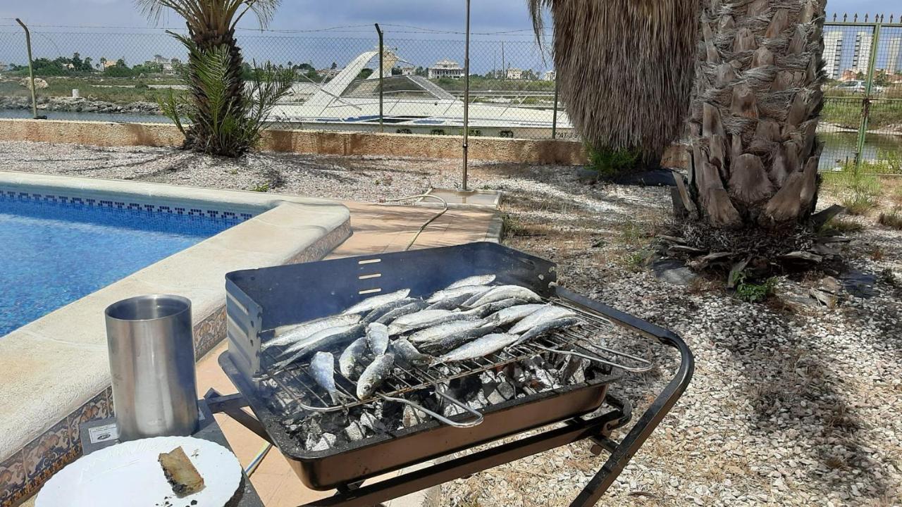 Villa en Veneziola con atracadero privado La Manga del Mar Menor Exterior foto